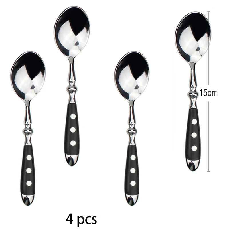 Conjunto de Talheres de Aço Inox Polido Estilo Clássico | Haustter