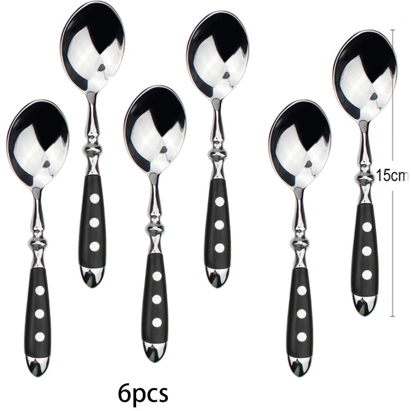 Conjunto de Talheres de Aço Inox Polido Estilo Clássico | Haustter