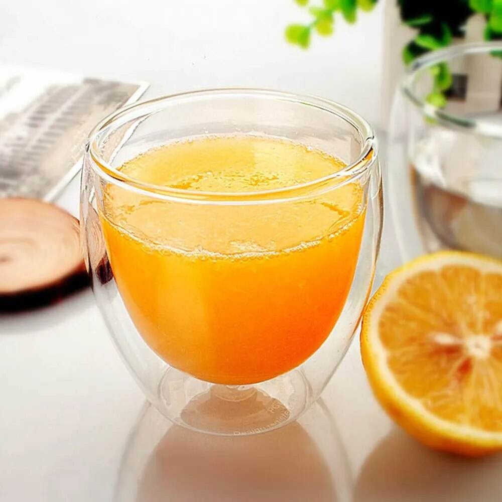 Conjunto de Copos para Café em Vidro Duplo Transparente com Isolamento Térmico, 5 Tamanhos - Ideal para Bebidas Variadas - Haustter - Haustter