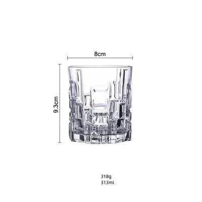 Copo de Vidro com Design Geométrico para Whisky ou Água - Haustter - Haustter