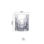 Copo de Vidro com Design Geométrico para Whisky ou Água - Haustter - Haustter