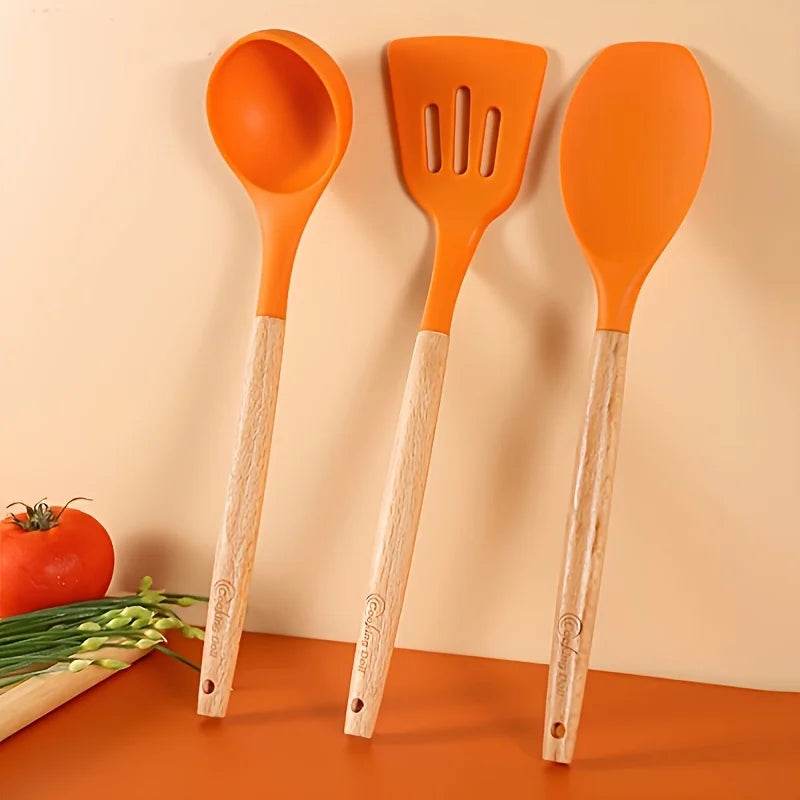 3 Utensílios de Cozinha de Silicone Antiaderente, Conjunto - Haustter - Haustter