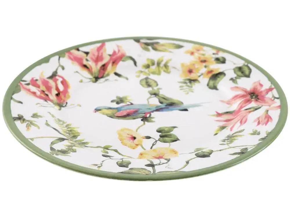 Conjunto Harmony - Jantar, Chá e Café 12 Peças - Branco, Verde e Amarelo | Haustter - Haustter