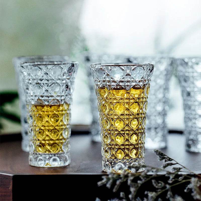 Copos Texturizados Octogonais para Shot, Conjunto - Haustter - Haustter