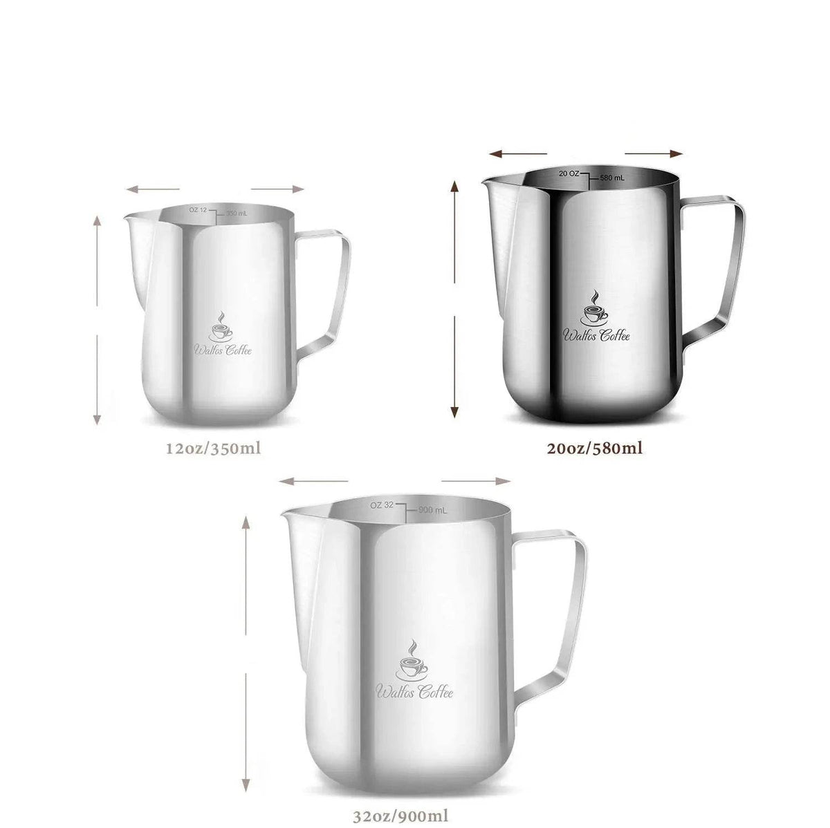 Jarro de Leite para Café Walfos de Aço Inox - Haustter - Haustter