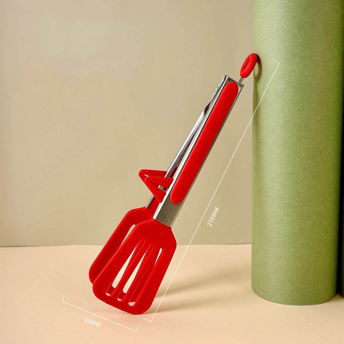 Pinça Pegador de Silicone e Aço Inoxidável para Cozinha e Churrasco - Haustter - Haustter