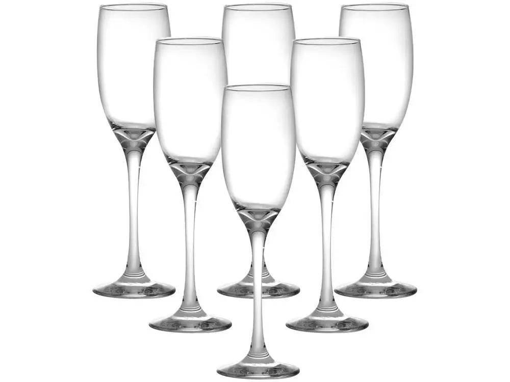 Jogo de Taças para Champanhe 6 Peças 190ml Design Flute | Haustter - Haustter
