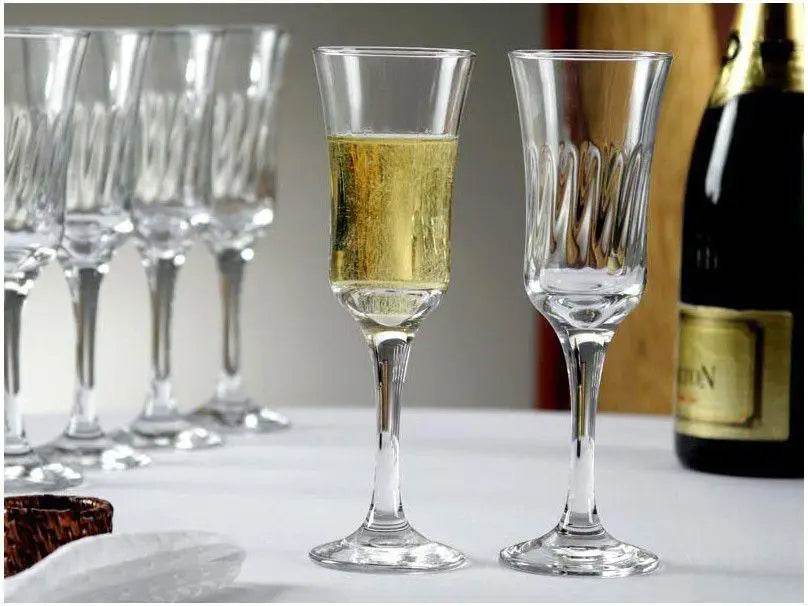 Jogo de Taças Lírio Vidro 6 Peças 180ml - Brinde com Elegância | Haustter - Haustter