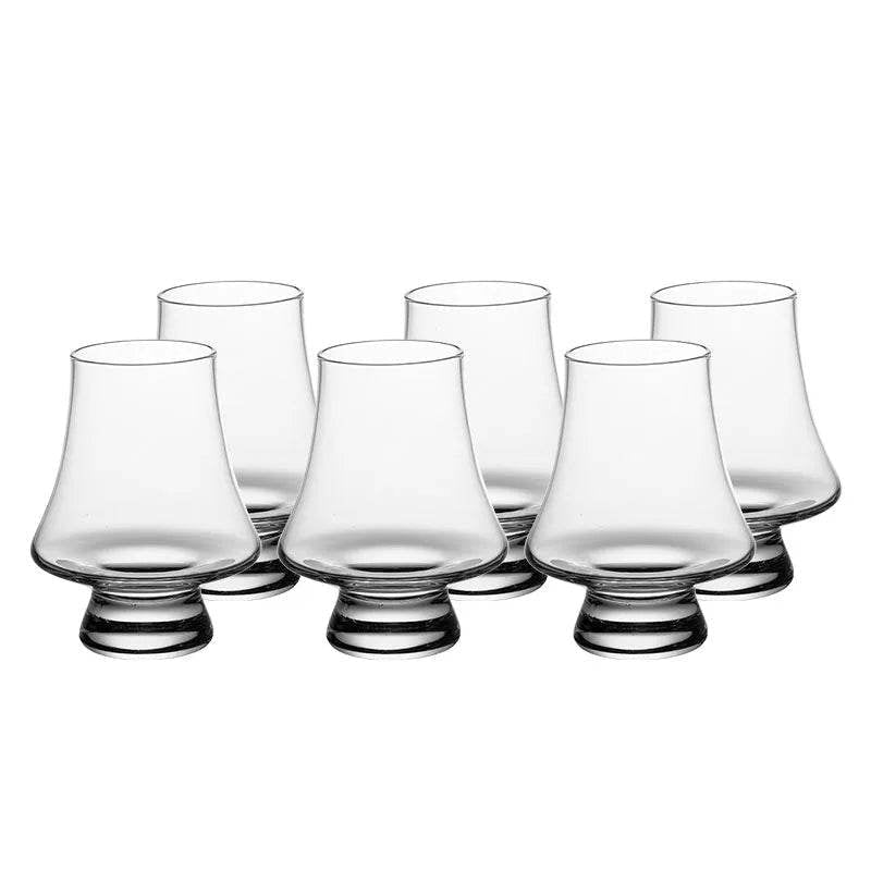 2/4/6 pçs copo de uísque de vidro cristal conjunto de 250ml claro sem chumbo copos para beber escocês licor barware cerveja espíritos vinho glasse - Haustter