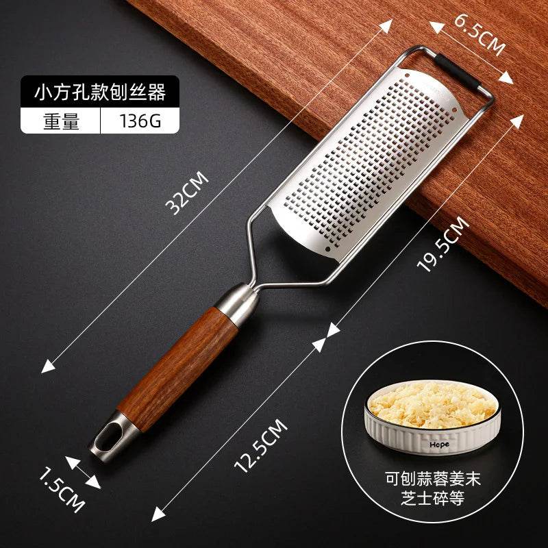 Ralador Manual de Aço Inox com Cabo de Madeira - Haustter - Haustter