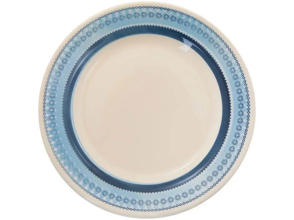 Aparelho de Jantar Biona 20 Peças - Cerâmica Branco e Azul | Haustter - Haustter