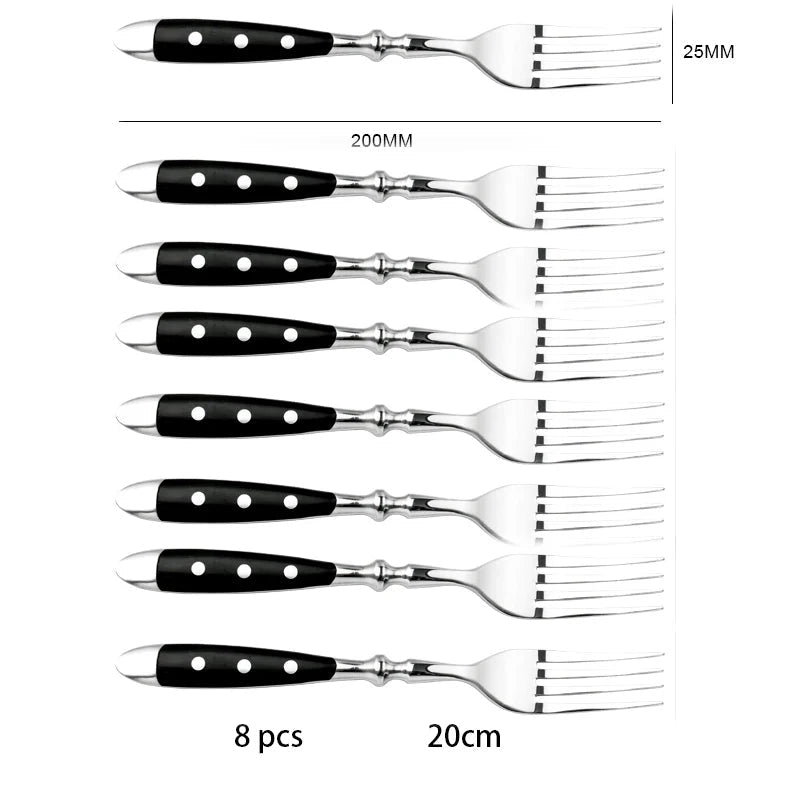 Conjunto de Talheres de Aço Inox Polido Estilo Clássico | Haustter
