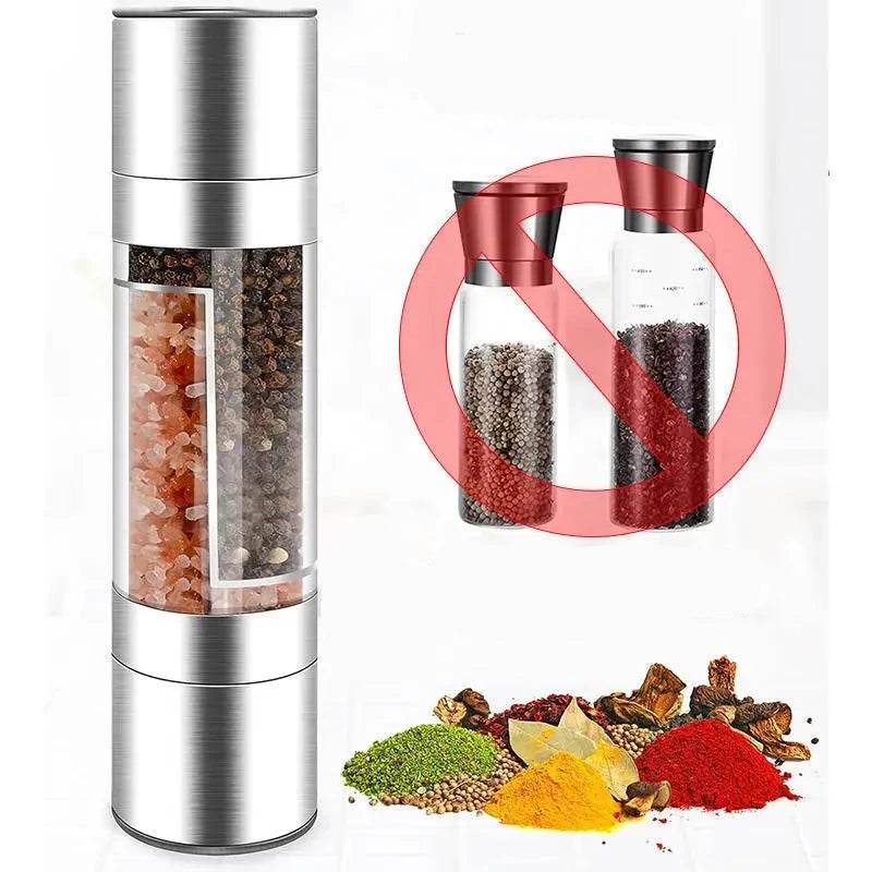 Moedor de Sal e Pimenta 2 em 1 de Aço Inox - Haustter - Haustter