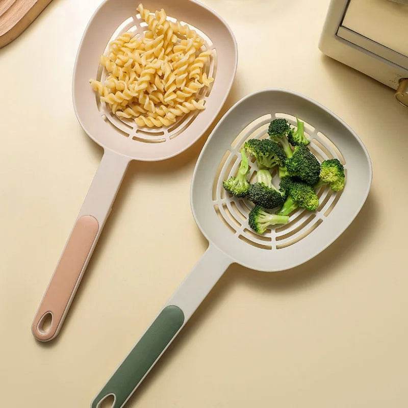 Escorredor de Cozinha Japonês Grande, Colher Resistente ao Calor com Cabo Longo para Macarrão, Bolinhos e Legumes - Haustter - Haustter