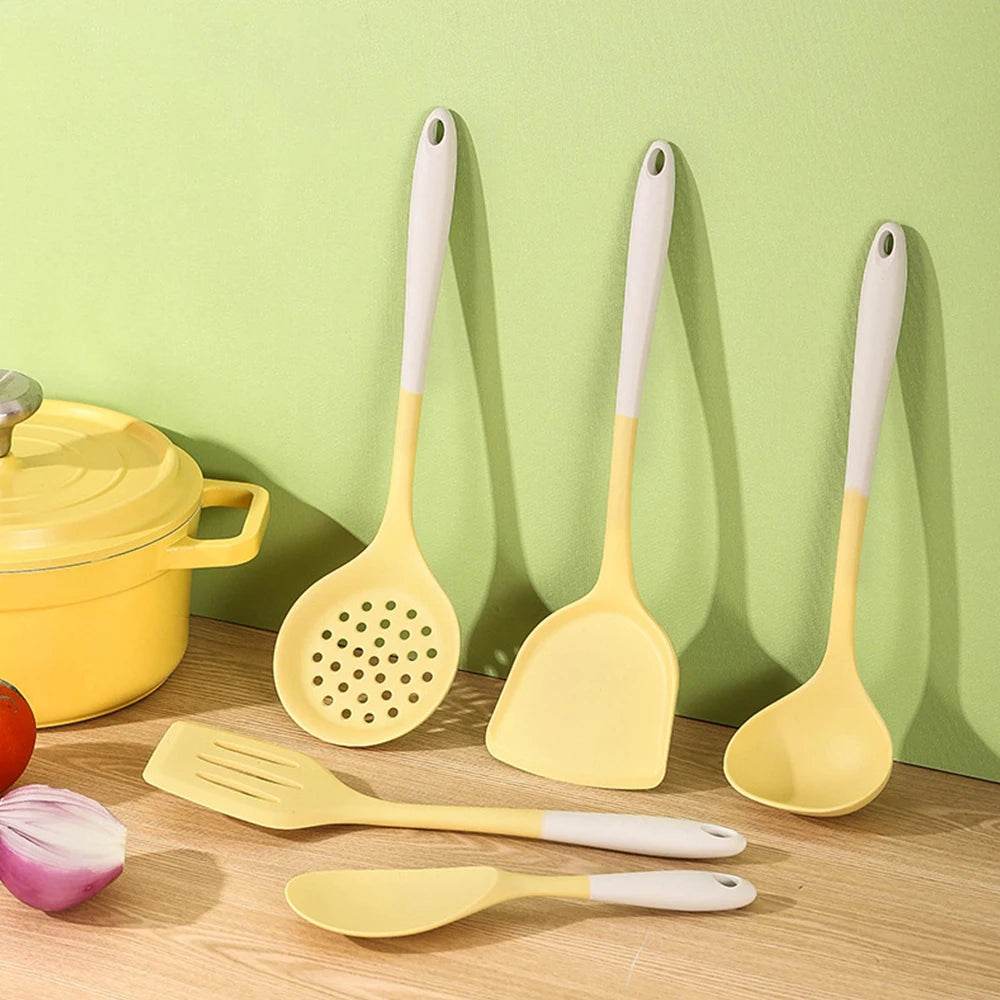 5/1 Utensílios de Silicone Bicolor, Conjunto - Haustter - Haustter