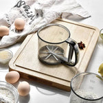 Peneira de Farinha Semi-automática de Plástico, Jarra com Peneira de Pó, Utensílio Profissional para Cozinha - Haustter - Haustter