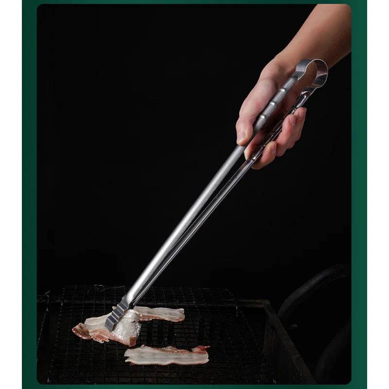 Pinça de Aço Inox Extra Longa 45cm para Churrasco - Haustter - Haustter