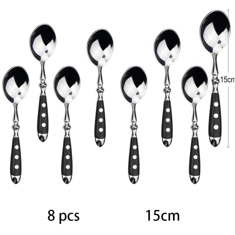 Conjunto de Talheres de Aço Inox Polido Estilo Clássico | Haustter