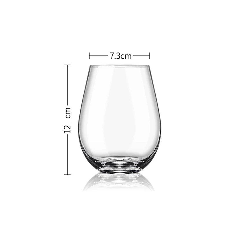 Conjunto de 2 Copos Transparentes 375ml com Formato Oval - Haustter - Haustter