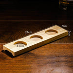 Copos de Whisky Ovalados com Bandeja de Madeira - Haustter - Haustter