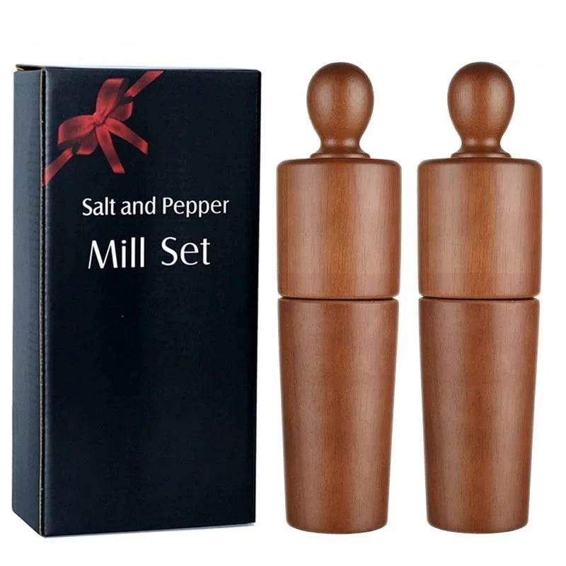 Conjunto de Moedores de Pimenta de Madeira Grande - Haustter - Haustter