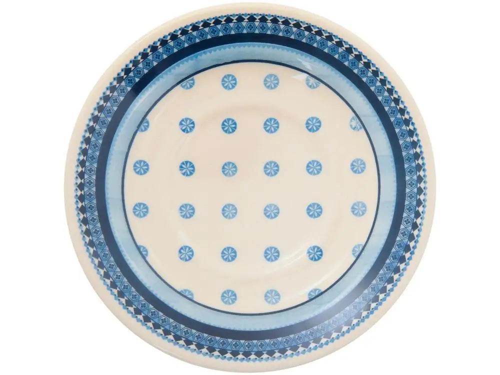 Aparelho de Jantar Biona 20 Peças - Cerâmica Branco e Azul | Haustter - Haustter