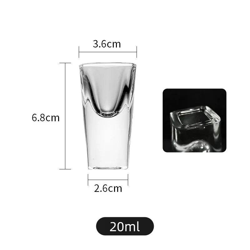 Conjunto de Copos Pequenos para Shot 20ml com Fundo Quadrado - Haustter - Haustter