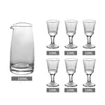6 Taças e 1 Jarra para Destilados e Licores - Haustter - Haustter