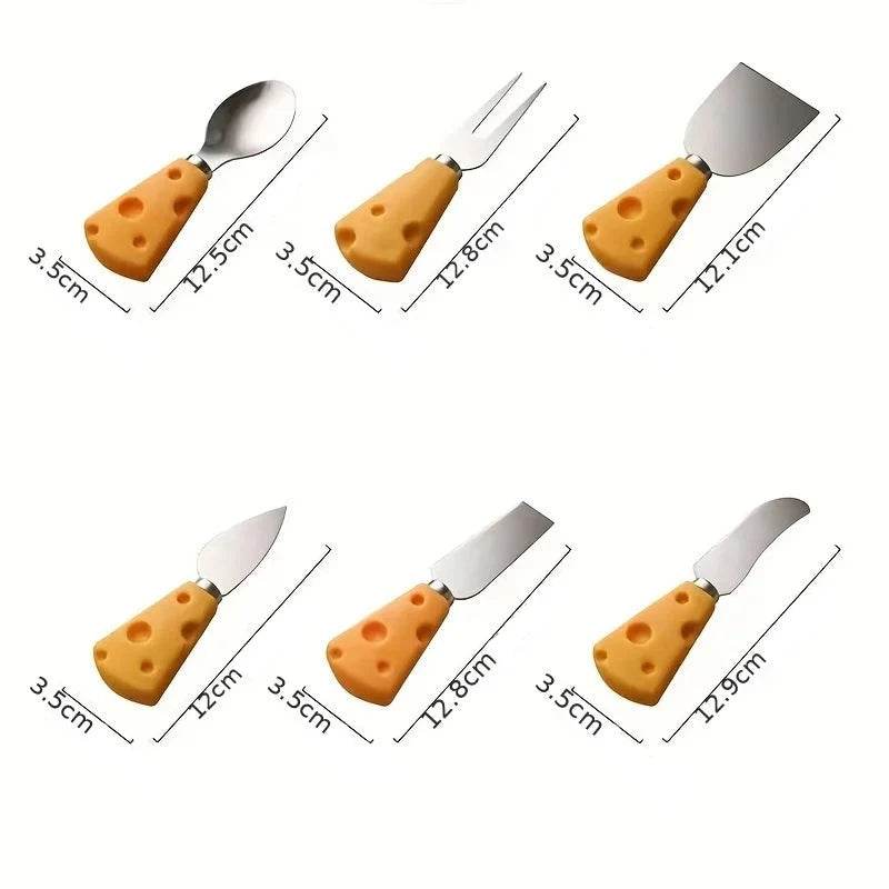 3/6 Facas e Garfos para Queijo, Conjunto - Haustter - Haustter