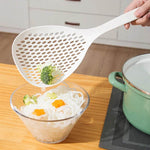 Colher Coadora de Cozinha com Cabo Longo e Redonda, Colher Resistente ao Calor para Macarrão e Bolinhos, Coador Grande Doméstico - Haustter - Haustter