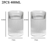 1/3/6 Copos de Vidro Japonês Listrado - Haustter - Haustter