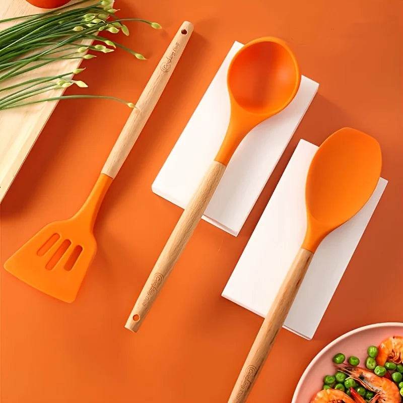3 Utensílios de Cozinha de Silicone Antiaderente, Conjunto - Haustter - Haustter