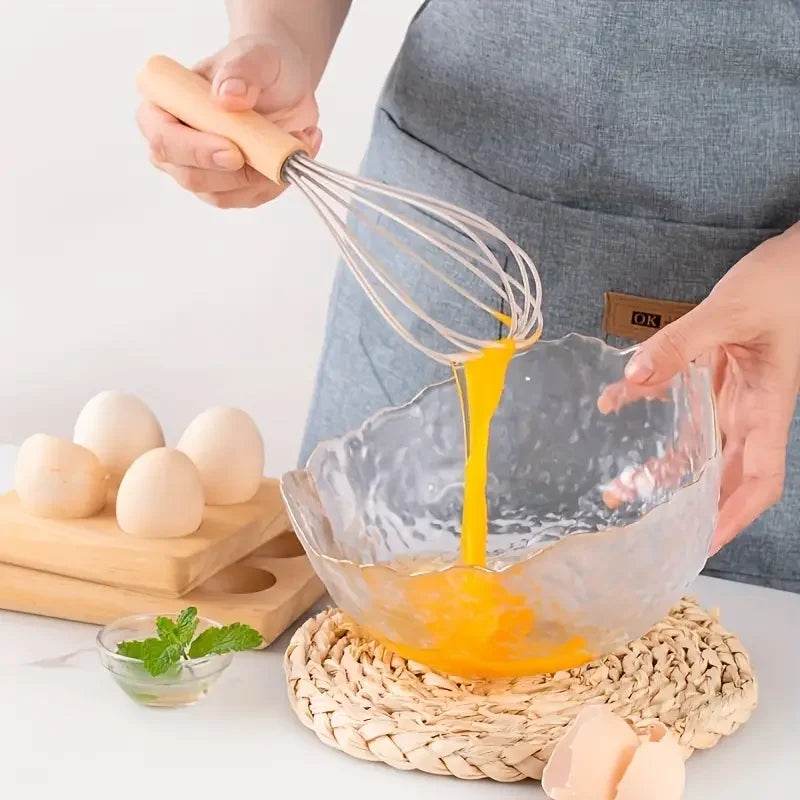 12 Utensílios de Cozinha de Silicone com Cabo de Madeira Verde e Rosa, Conjunto - Haustter - Haustter