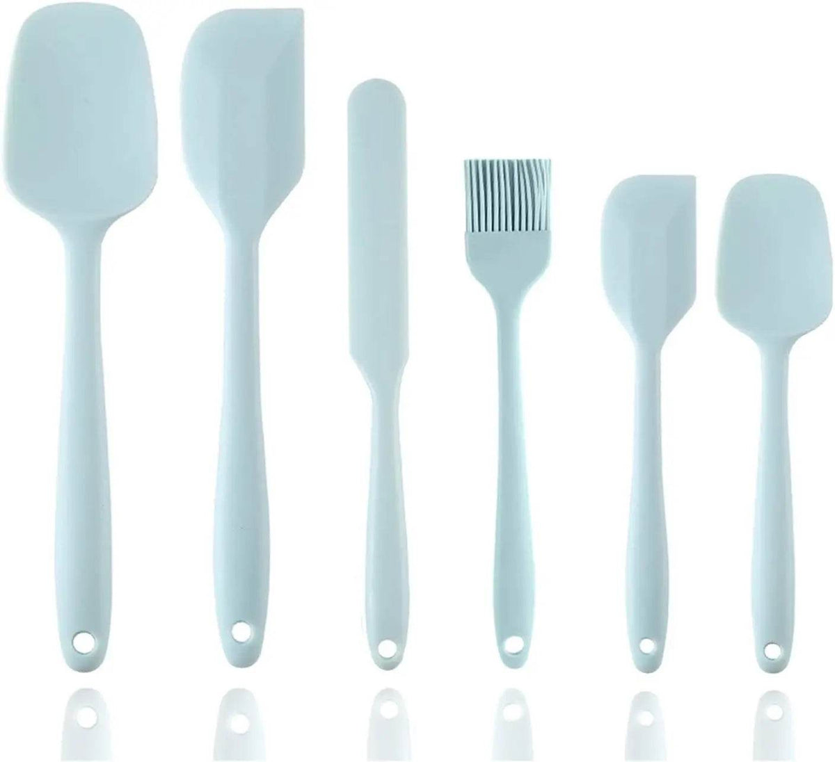 5 Espátulas de Silicone e 1 Pincel, conjunto - Haustter - Haustter