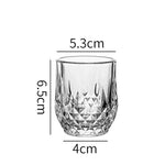 6 Copos Diamante para Bebidas Destiladas, Conjunto - Haustter - Haustter