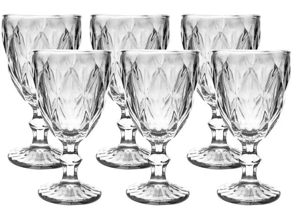 Jogo de Taças Diamond Empire 6 Peças 330ml - Beleza Singular e Versatilidade | Haustter - Haustter