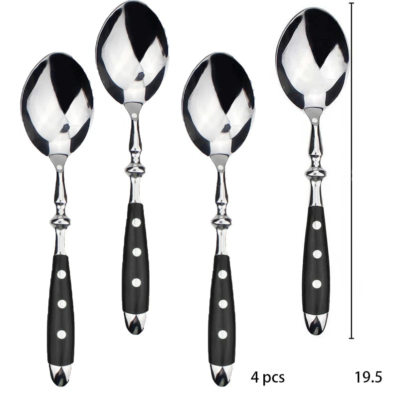 Conjunto de Talheres de Aço Inox Polido Estilo Clássico | Haustter