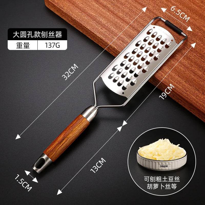 Ralador Manual de Aço Inox com Cabo de Madeira - Haustter - Haustter