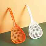 Colher Coadora de Cozinha com Cabo Longo e Redonda, Colher Resistente ao Calor para Macarrão e Bolinhos, Coador Grande Doméstico - Haustter - Haustter