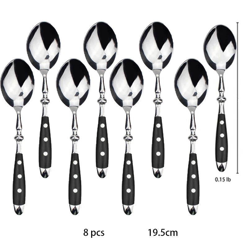 Conjunto de Talheres de Aço Inox Polido Estilo Clássico | Haustter