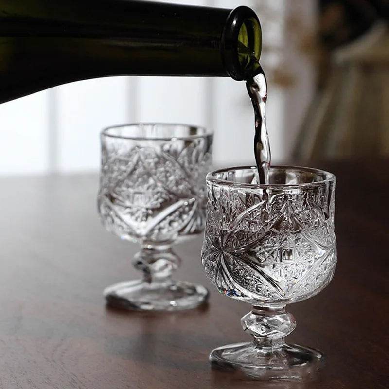 Taça de Whisky e Licor Retrô com Relevo 50ml - Haustter - Haustter