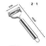 Descascador, Fatiador e Julienar de Aço Inoxidável para Frutas e Verduras 4 em 1 - Haustter - Haustter