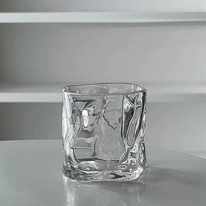 2 Copos Twist de Vidro Irregular 280ml - Haustter - Haustter