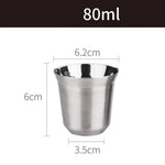 Copo de Café de Aço Inoxidável de Parede Dupla - Haustter - Haustter