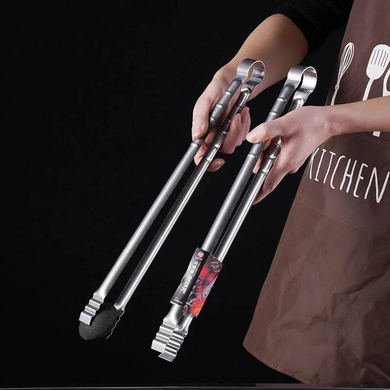 Pinça de Aço Inox Extra Longa 45cm para Churrasco - Haustter - Haustter