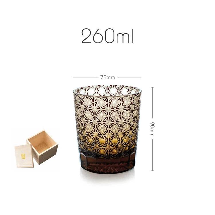 Copo Edo Kiriko com Padrão de Crisântemo - Haustter - Haustter