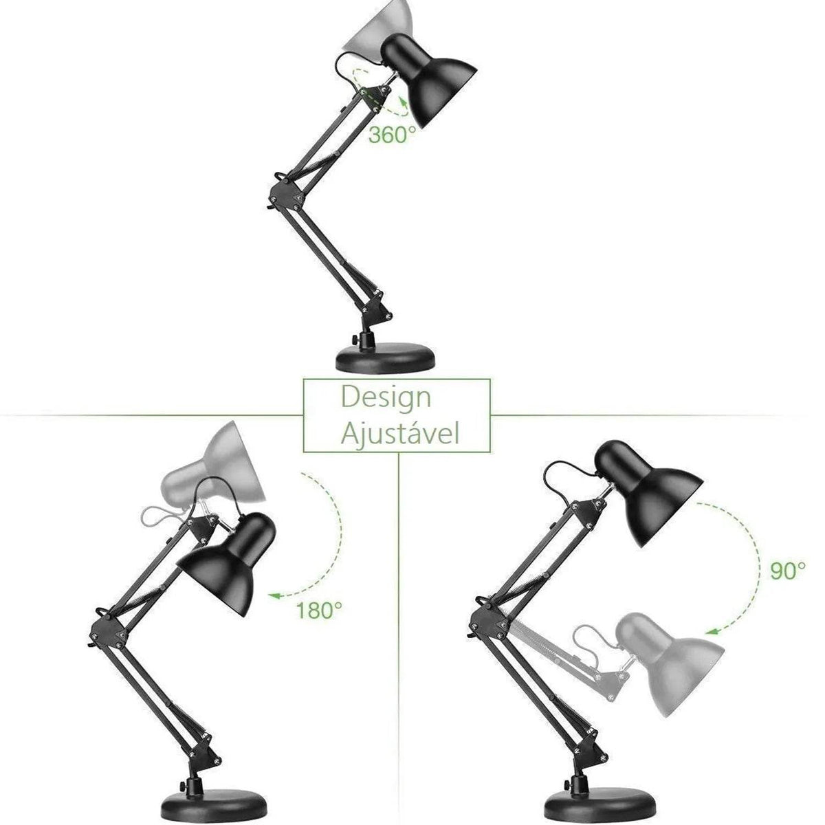 Luminária de Mesa Articulada Estilo Pixar, Ideal para Leitura e Decoração - Haustter - Haustter