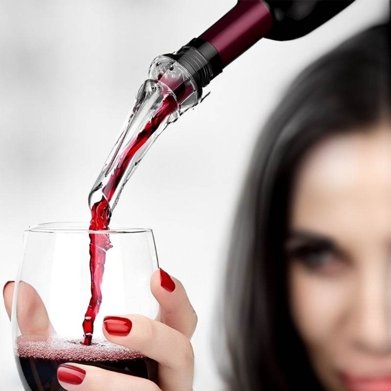 Bico Aereador com Corta-Gota, Ferramenta de Servir e Aeração Rápida para Vinho e Whisky, Filtro Portátil - Haustter - Haustter