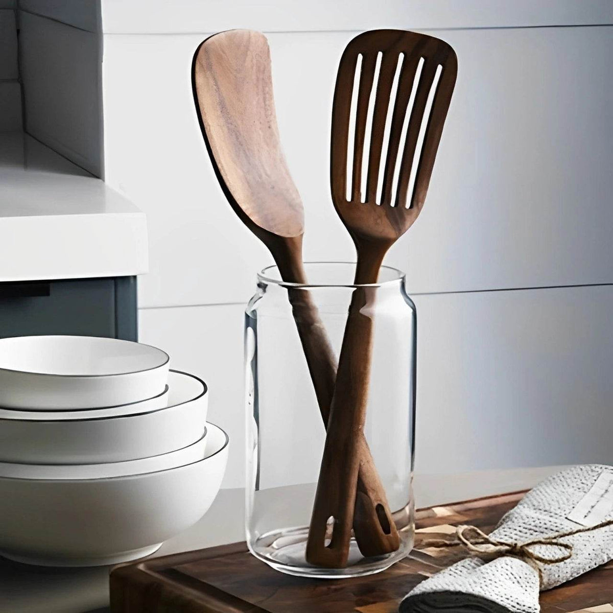 2 Espátulas Japonesas de Madeira, Conjunto - Haustter - Haustter