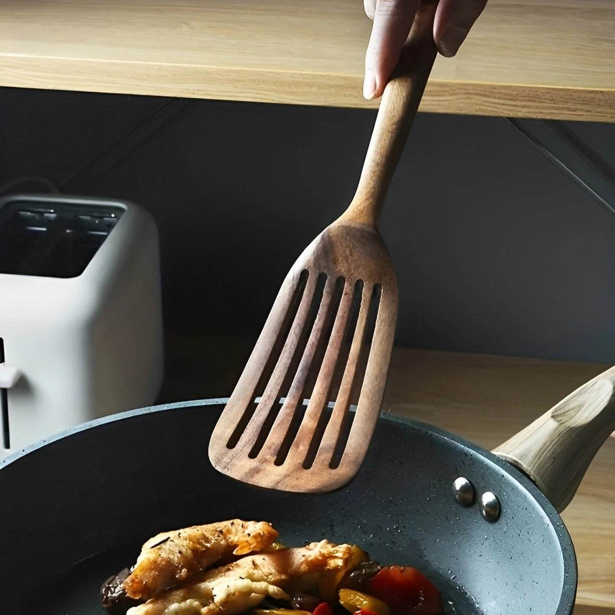 2 Espátulas Japonesas de Madeira, Conjunto - Haustter - Haustter